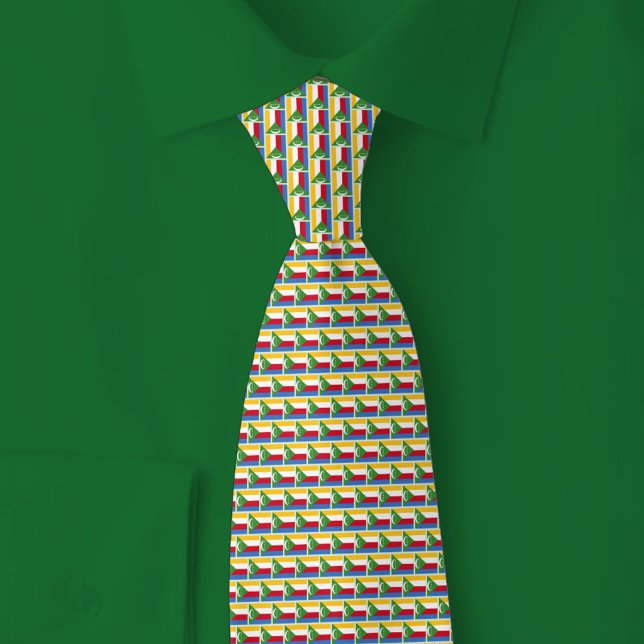 Corbata Comoros Flag Brick Pattern (Subido por el creador)