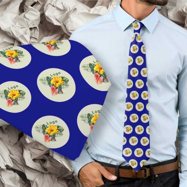 Corbata Company Logo Small Pattern Navy Blue (Subido por el creador)