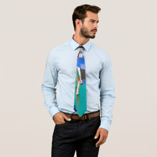 Corbata Composición de obra de arte abstracta