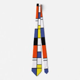 Corbata Composición de Piet Mondrian A - Resumen de arte m