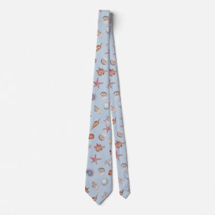 Corbata Composición Subacuática de Acuarela Serie Diseño 4