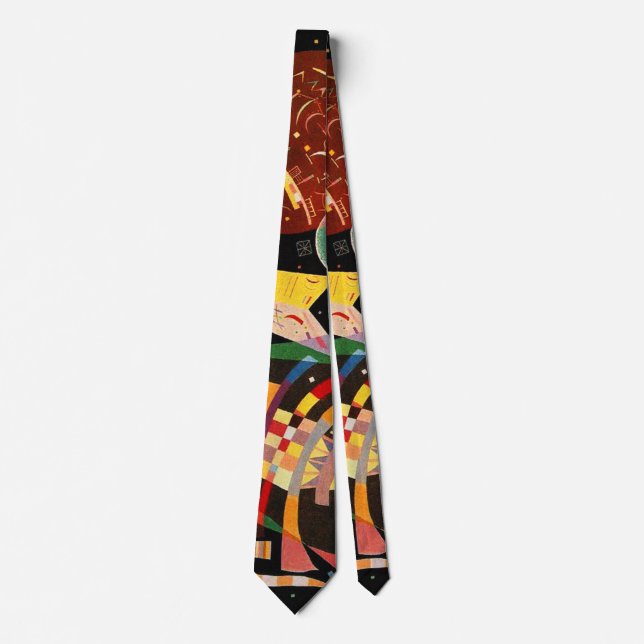 Corbata Composición X Abstracción Biomorfa - Kandinsky (Anverso)
