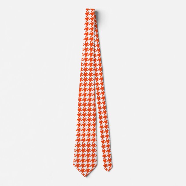 Corbata Comprobación de la cabina de naranja y blanco (Anverso)