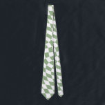 Corbata Comprobación de la colección de Bodas verdes de sa<br><div class="desc">Moderno bohemia Sage Green color de los productos de la fiesta nupcial nupcial. Diseño de cheques retro retro y moderno de diseño,  placas de papel a cuadros retorcidas con un bonito y elegante color Sage Green y blanco de moda.</div>