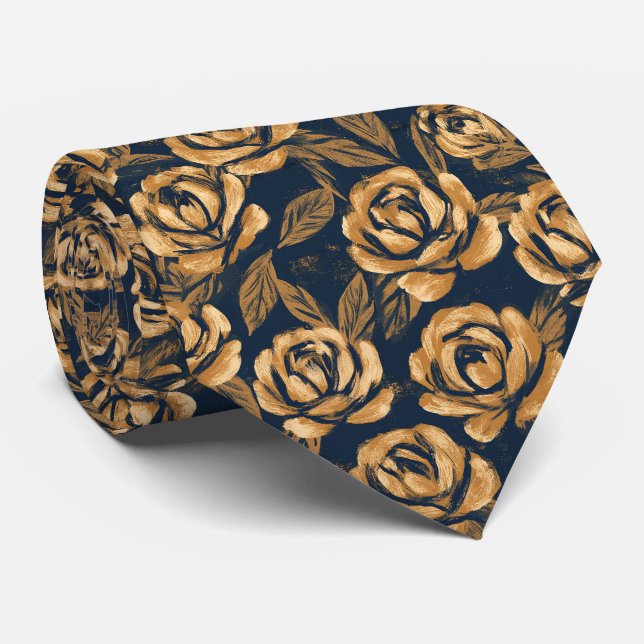 Corbata Compromiso de Flor de Rosa Boda Única  (Enrollado)