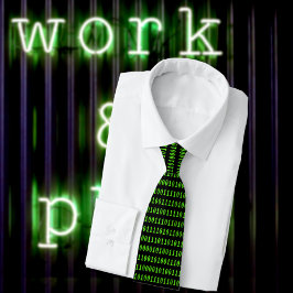 Corbata Computación retro - Programación en binario - codi
