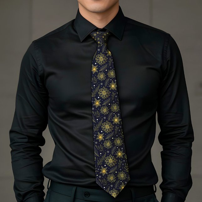 Corbata con Acento Dorado Festivo Elegante Lux Aes (Subido por el creador)
