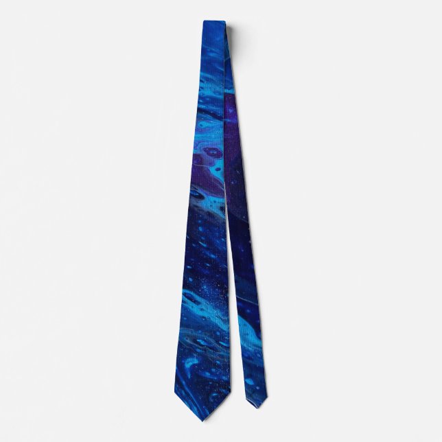 Corbata con arte de galaxia abstracta (Anverso)