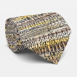 Corbata con arte de jardín abstracto de Klee