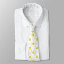 Corbata con arte de línea de Pickleball