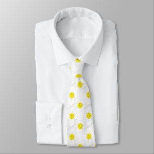 Corbata con arte de línea de Pickleball
