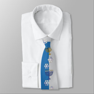 Corbata con Arte Personalizado de Hanukkah