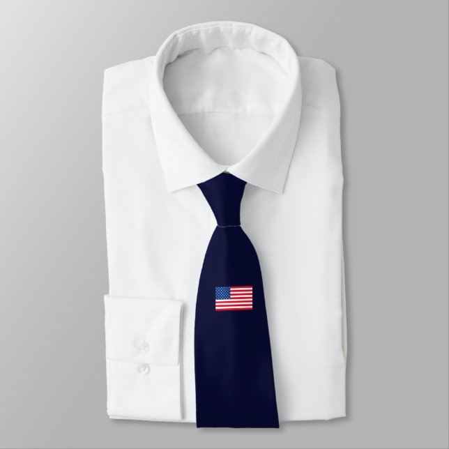 Corbata con bandera americana (Atado)