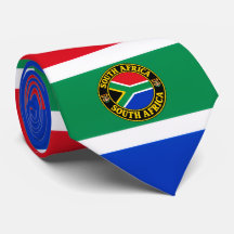 Corbata con bandera de Sudáfrica, sudafricana eleg