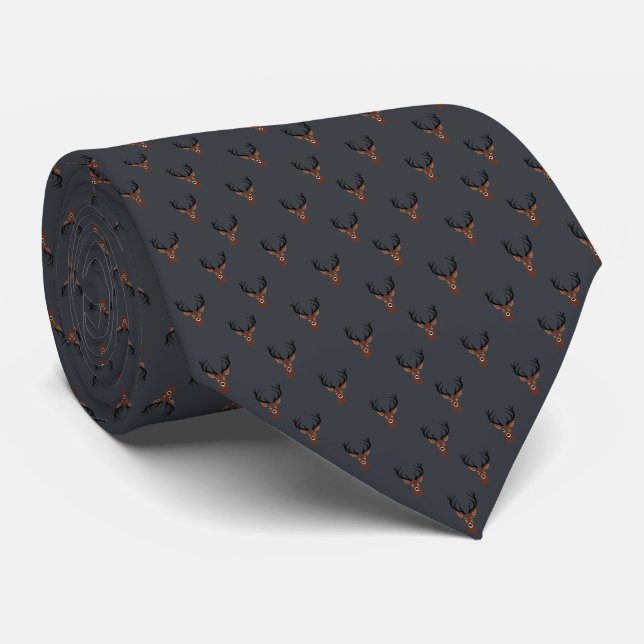 Corbata con cabeza de ciervo (Enrollado)
