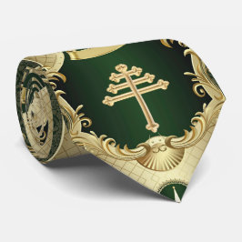Corbata con Cruz de la Iglesia Maronita y Cedro de