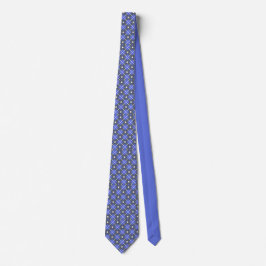 Corbata con Cuadrícula de Diamante y Acento Lavand