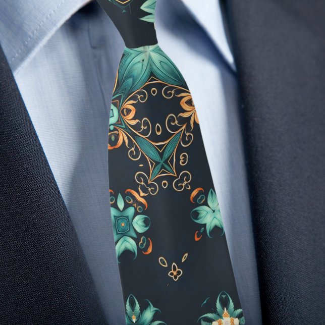 Corbata con cuello abstracto elegante y desplazado (Subido por el creador)
