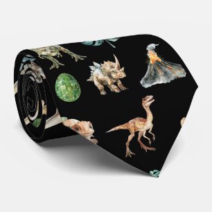 Corbata con cuello de dinosaurio Tyrannosaurus Rex