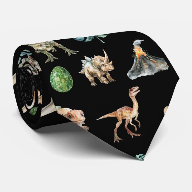 Corbata con cuello de dinosaurio Tyrannosaurus Rex (Enrollado)