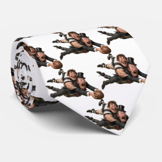 Corbata con diseño de caballeros de rugby