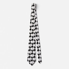 Corbata con diseño de elefantes blancos