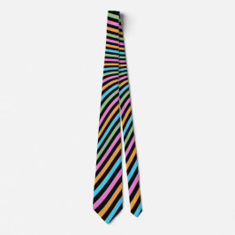 Corbata con diseño de rayas divertidas