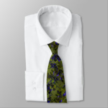 Corbata con diseño de tallo de lúpulo