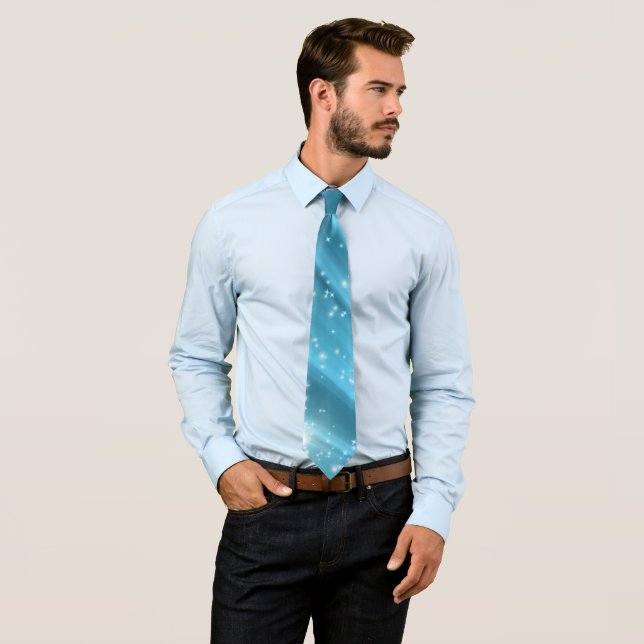 Corbata con efecto de nebulosa teal brillante (In situ)