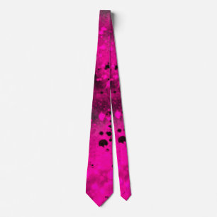 Corbata con efecto de salpicadura de pintura en sp