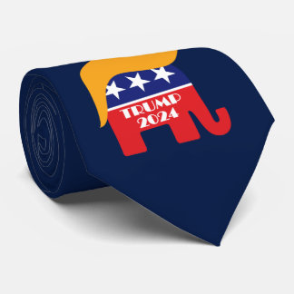 Corbata con el logotipo del elefante del Partido R