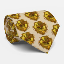 Corbata con espada y escudo de corona de blasón fa
