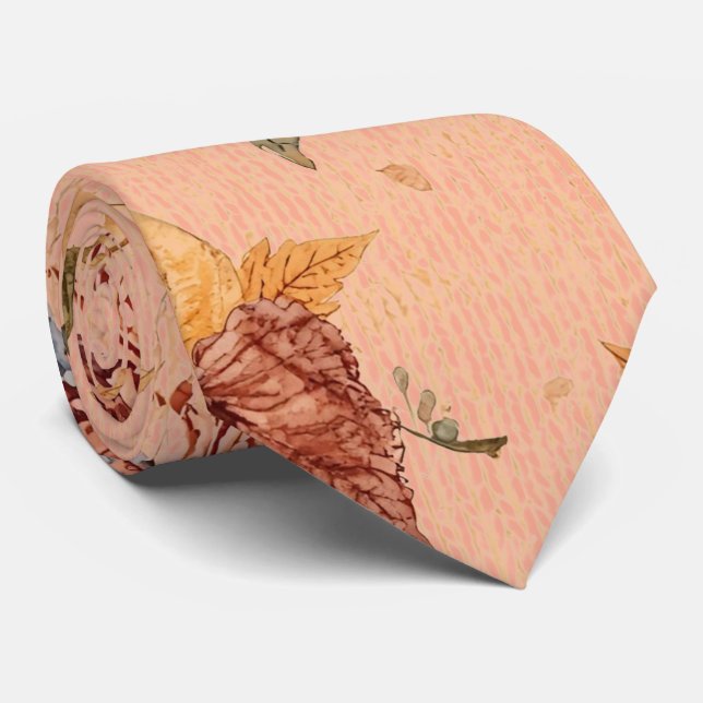 Corbata con estampado de Acción de Gracias, calaba (Enrollado)