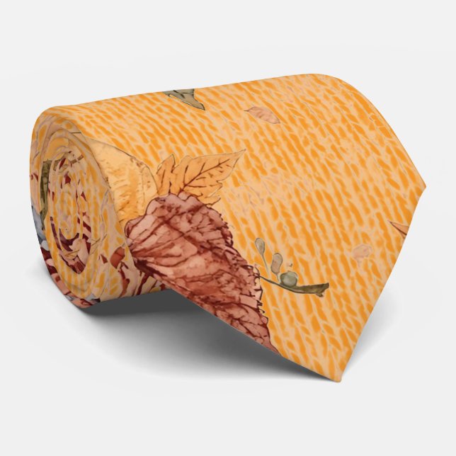 Corbata con estampado de Acción de Gracias, calaba (Enrollado)