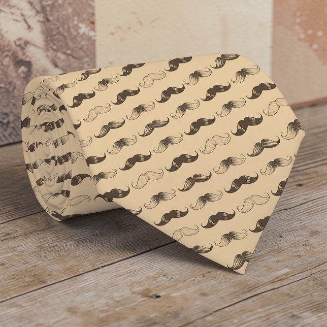 Corbata con Estampado de Bigote (Subido por el creador)