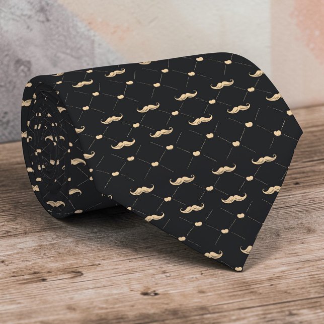 Corbata con Estampado de Bigote (Subido por el creador)