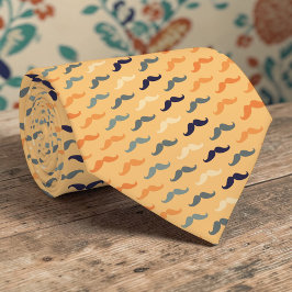 Corbata con Estampado de Bigote Dapper