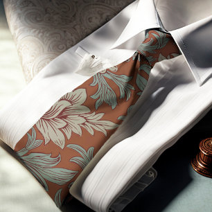 Corbata con estampado de crisantemo de William Mor