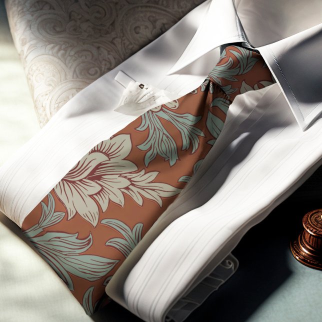 Corbata con estampado de crisantemo de William Mor (Subido por el creador)