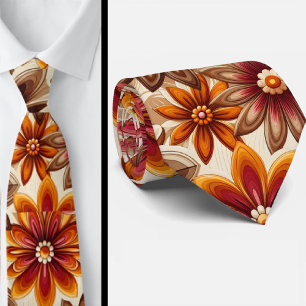 Corbata con estampado de flores Hippie Flower Powe
