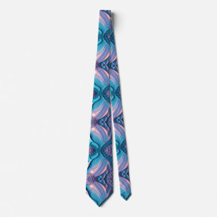 Corbata con Estilo Estampa Azul Única