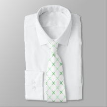 Corbata con Estrella Geométrica Verde Menta Elegan