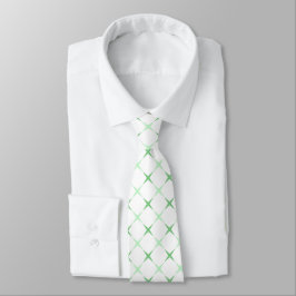 Corbata con Estrella Geométrica Verde Menta Elegan