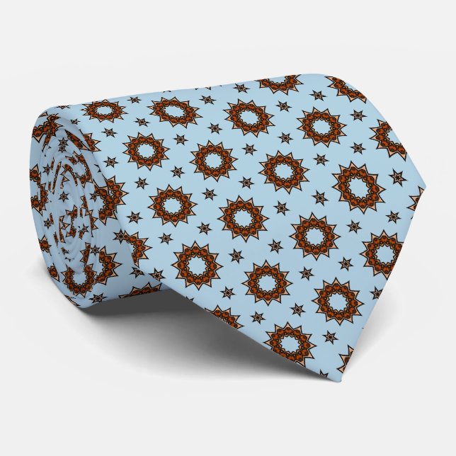 Corbata con Estrellas de Granos de Café (Enrollado)