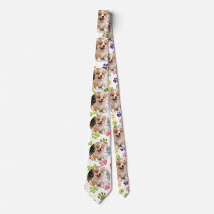 Corbata con foto de mascota personalizada linda co