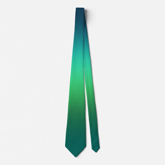 Corbata con gradiente verde esmeralda (Anverso)