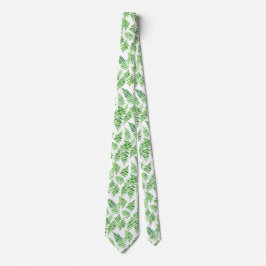 Corbata con hoja de helecho
