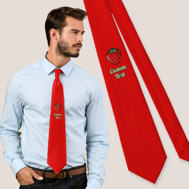 Corbata con icono de fresa (Subido por el creador)
