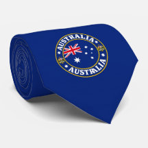 Corbata con la bandera de Australia, corbata austr