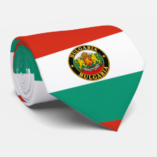 Corbata con la bandera de Bulgaria, corbata elegan